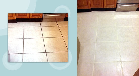 before after tile cleaning